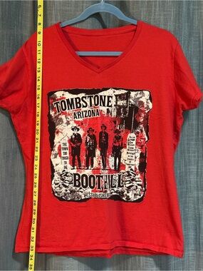 Women’s Red Crew Neck T-Shirt